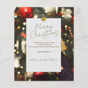 Gold Klasse und Elegant Frohe Weihnachten Instagra Flyer
