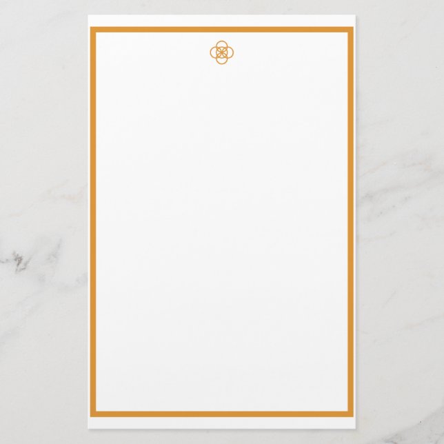 Gold Knot Briefpapier (Vorderseite)