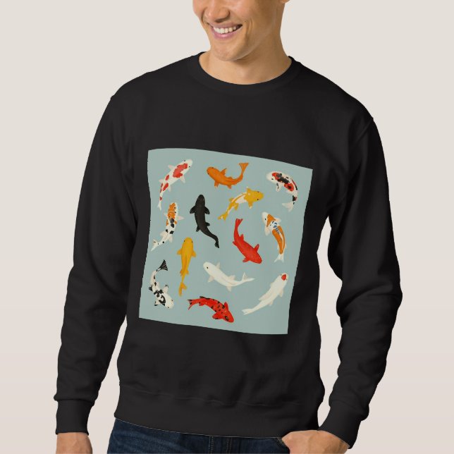 Gold Koi Fish Sweatshirt (Vorderseite)