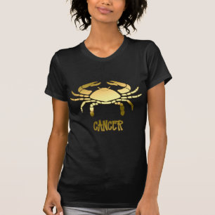 Gold Krebs Krebs Astrologie Horoskop Sternzeichen T-Shirt