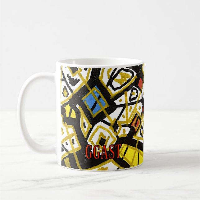 "GOLD" - künstlerische Tasse (Links)