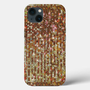 Gold-Kupfer-Glitzer-Pailletten-Muster    iPhone Hülle
