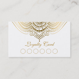 Gold Lace Paisley Mandala Treuekarte Visitenkarte