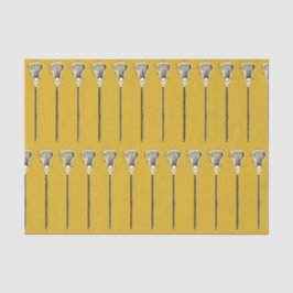 Gold Lacrosse Sports Seidenpapier