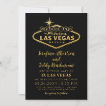 Gold Las Vegas Fabulous Hochzeit in Urlaubsort