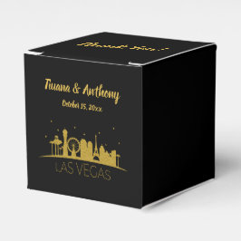 Gold Las Vegas Strip Silhouette Vielen Dank für Ih Geschenkschachtel