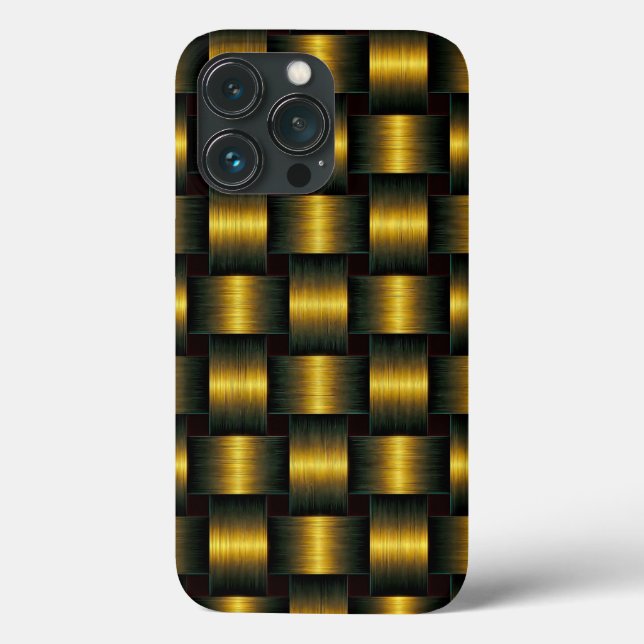 Gold Lattice iPhone Case (Rückseite)