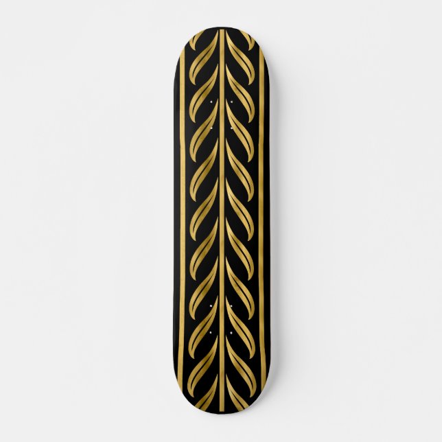 Gold Leaf Arrow Skateboarddecke Skateboard (Vorne)
