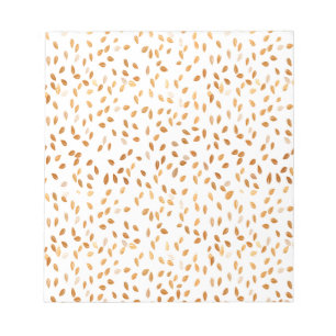 Gold Leaf Confetti im rosa Hintergrund Notizblock