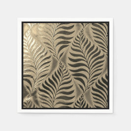 Gold Leaf Motif Serviette