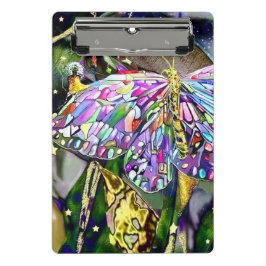 Gold Leaf New Year Butterfly Mini Klemmbrett