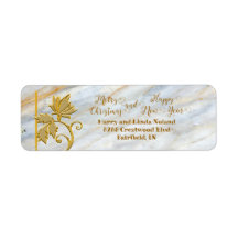 Gold-Leaf-Rücksendeadresse