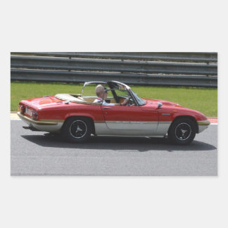 Gold Leaf Team Lotus Elan Rechteckiger Aufkleber