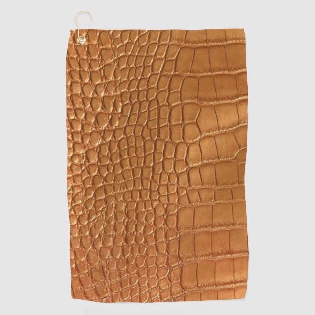 Gold leather texture luxury  golfhandtuch (Vorderseite)