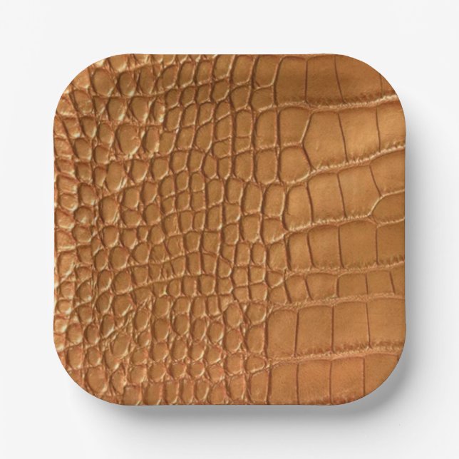 Gold leather texture luxury  pappteller (Vorderseite)