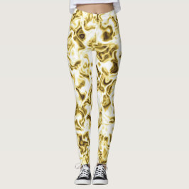 Gold Leggings Gold Stylish Motif Leggings