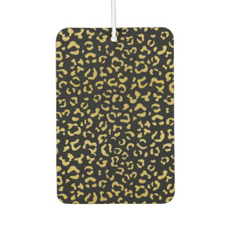 Gold Leopard, Gold Glitzer, Leopard Muster Autolufterfrischer