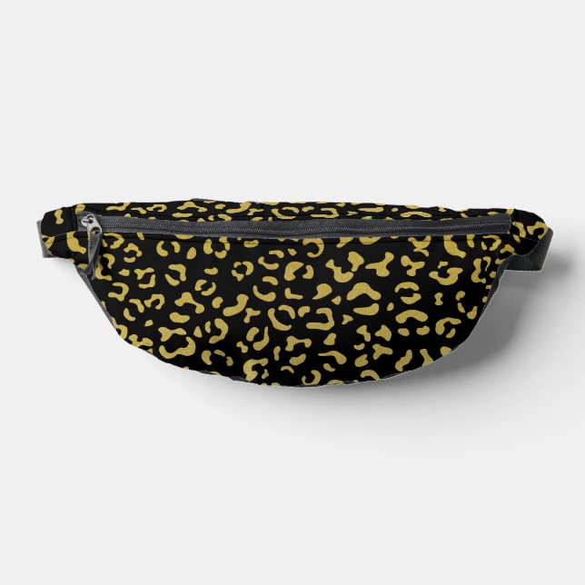 Gold Leopard, Gold Glitzer, Leopard Muster Bauchtasche (Ablage )