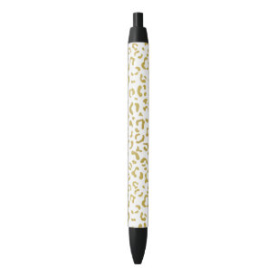 Gold Leopard, Gold Glitzer, Leopard Print Kugelschreiber
