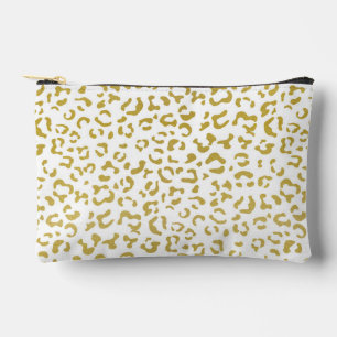 Gold Leopard, Gold Glitzer, Leopard Print Zubehörtasche