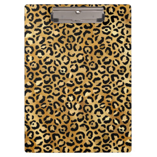 Gold Leopard Klemmbrett