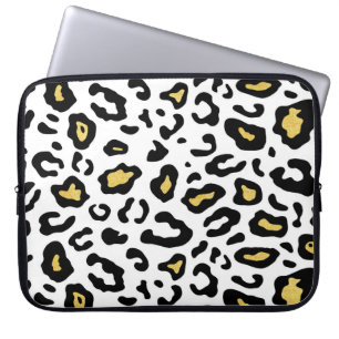 Gold Leopardenprint, nahtlos Muster. Laptopschutzhülle