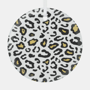 Gold Leopardenprint, nahtlos Muster. Ornament Aus Glas