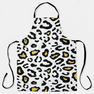 Gold Leopardenprint, nahtlos Muster. Schürze