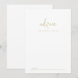 Gold Liebe Extravagantes Skript Hochzeitsratenkart Hinweiskarte