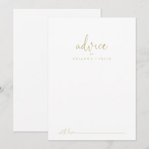 Gold Liebe Extravagantes Skript Hochzeitsratenkart Hinweiskarte