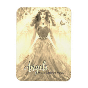 Gold Light Angel - Engel Spaziergang neben Ihrem Z Magnet