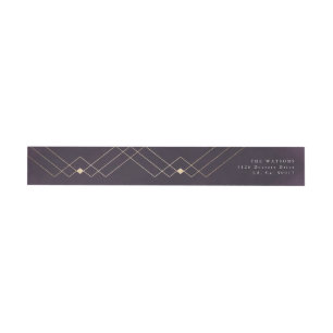 Gold Lila Elegance Diamond Geo Deko Wedding