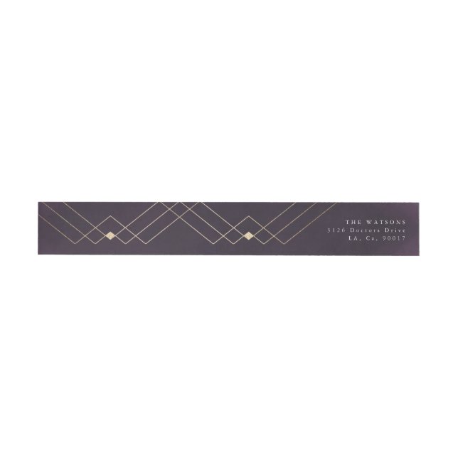 Gold Lila Elegance Diamond Geo Deko Wedding (Person)