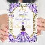 Gold Lila Mis Quince Lavender 15 Anos Crown Einladung<br><div class="desc">Quinceañera Lila Lavender Gold Crown Einladung Mis Quince 15 Anos,  16. Geburtstag, </div>