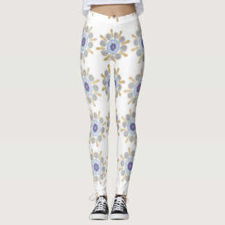 Gold, lila und blau bezaubernde Leggings