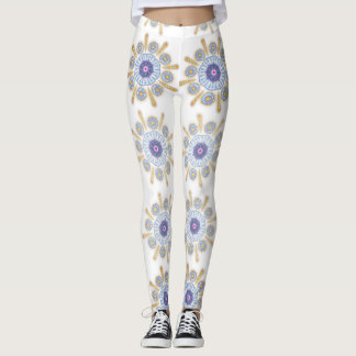Gold, lila und blau faszinierend leggings