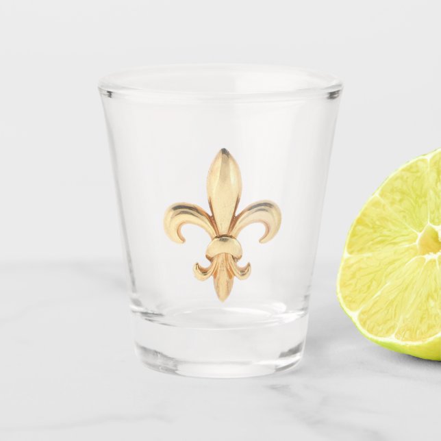 Gold Lilie 1 Schnapsglas (Vorderseite)