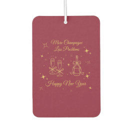 Gold Line Art New Year Design Autolufterfrischer