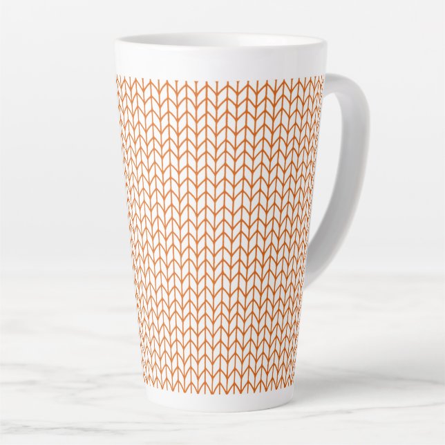 GOLD LINE STRICK hohe Latte Tasse (Rechte Ecke)