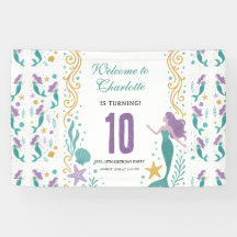 Gold Little Mermaid 10th Birthday | Under the Sea