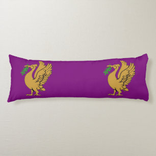 Gold Liverbird Kissen