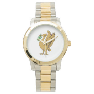 Gold Liverbird Uhren. Armbanduhr