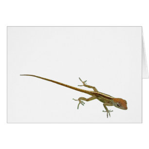 Gold Lizard Grußkarte