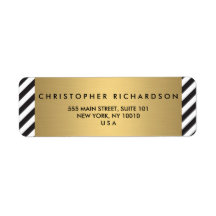 Gold-Logo für das Retro-Schwarz-Weiß-Muster