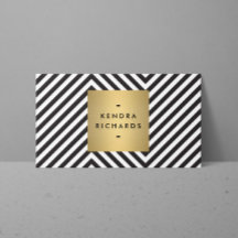 Gold-Logo für das Retro-Schwarz-Weiß-Muster