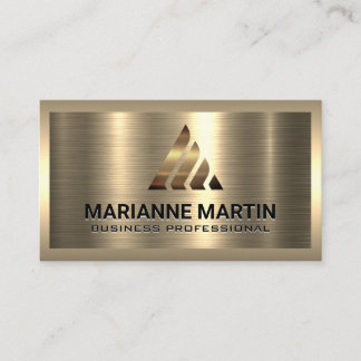 Gold-Logo | Metallische Visitenkarte