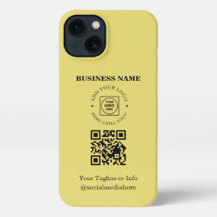 Gold Logo QR Code Business Promo iPhone-Hülle iPhone Hülle