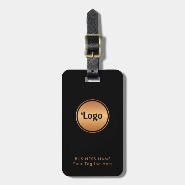 Gold-Logos und Unternehmen für benutzerdefiniertes Gepäckanhänger (Vorderseite vertikal)