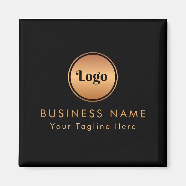 Gold-Logos und Unternehmen für benutzerdefiniertes Magnet (Vorne)