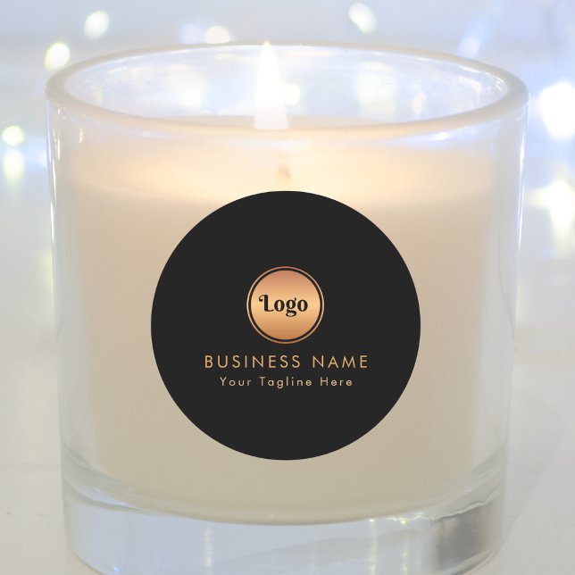 Gold-Logos und Unternehmen für benutzerdefiniertes Runder Aufkleber (Von Creator hochgeladen)